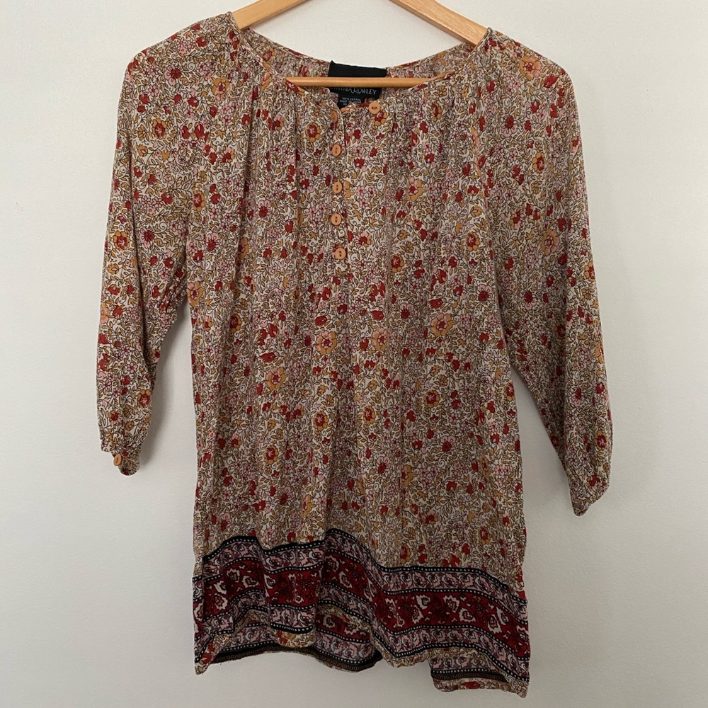 Floral long sleeve blouse